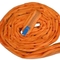 Слинг Веббинг круглой стропы полиэстера оранжевого цвета 60 бесконечный 12 тонн 2 метра